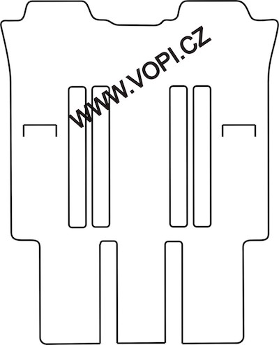 Autokoberce Fiat Ulysse 2002 - 7míst - zadní sada Carfit (1334)